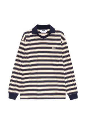 GOSHA RUBCHINSKIY Striped long-sleeve T-shirt | Blue | FARFETCH PL