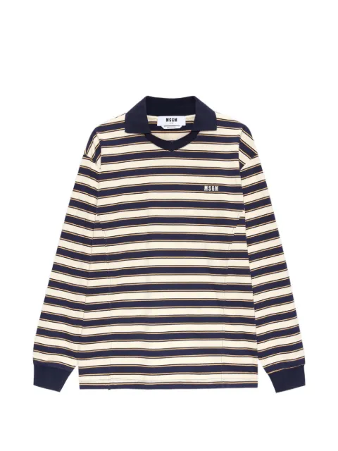 MSGM striped long-sleeve T-shirt