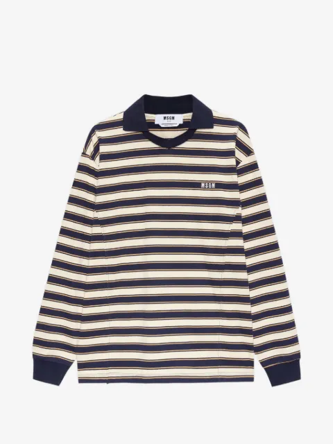 MSGM striped long-sleeve T-shirt