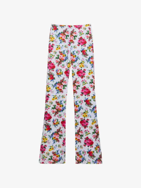 MSGM pantalones con estampado floral