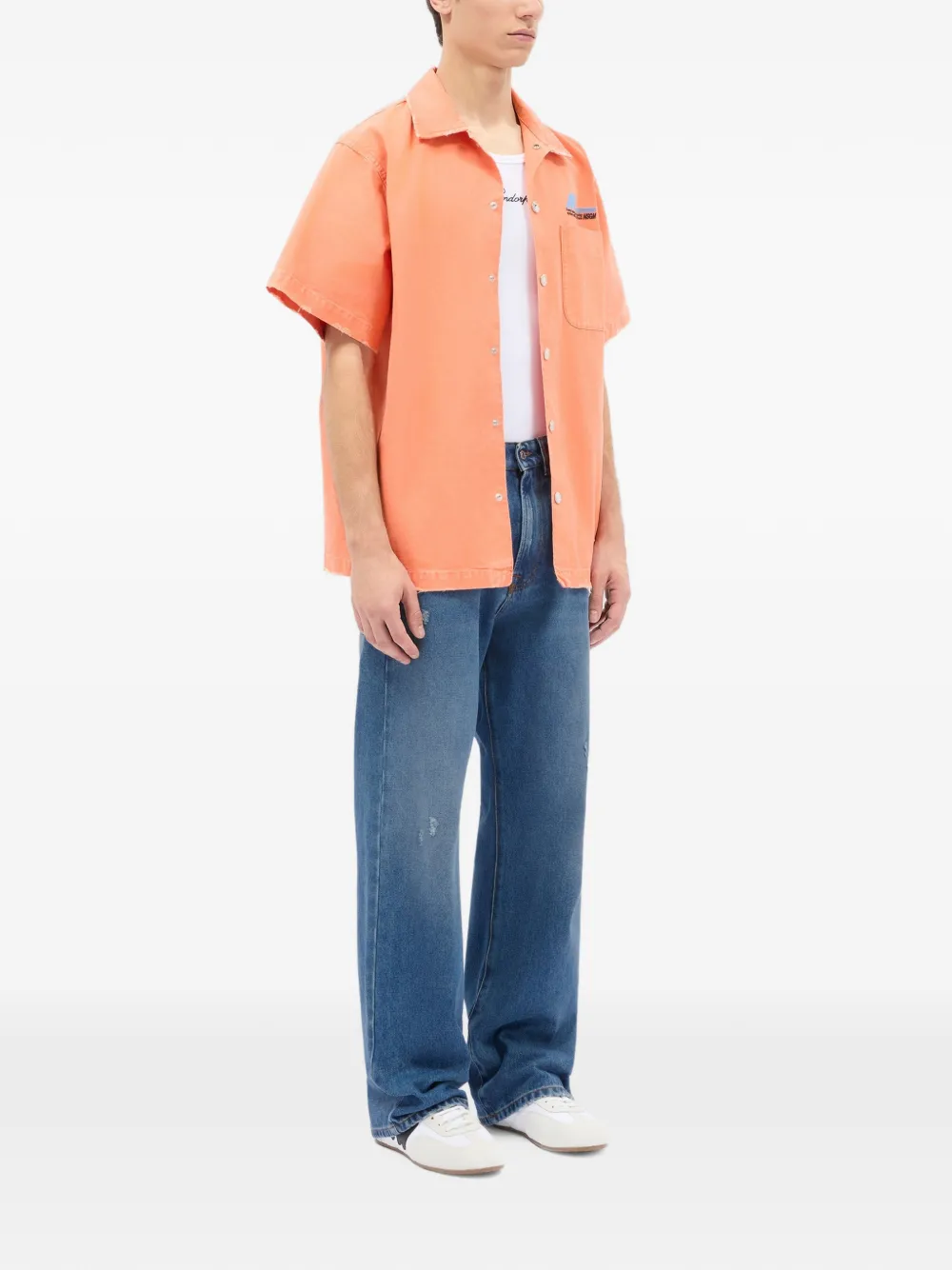 MSGM Gerafelde jeans Blauw