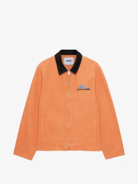 MSGM black-collar denim jacket