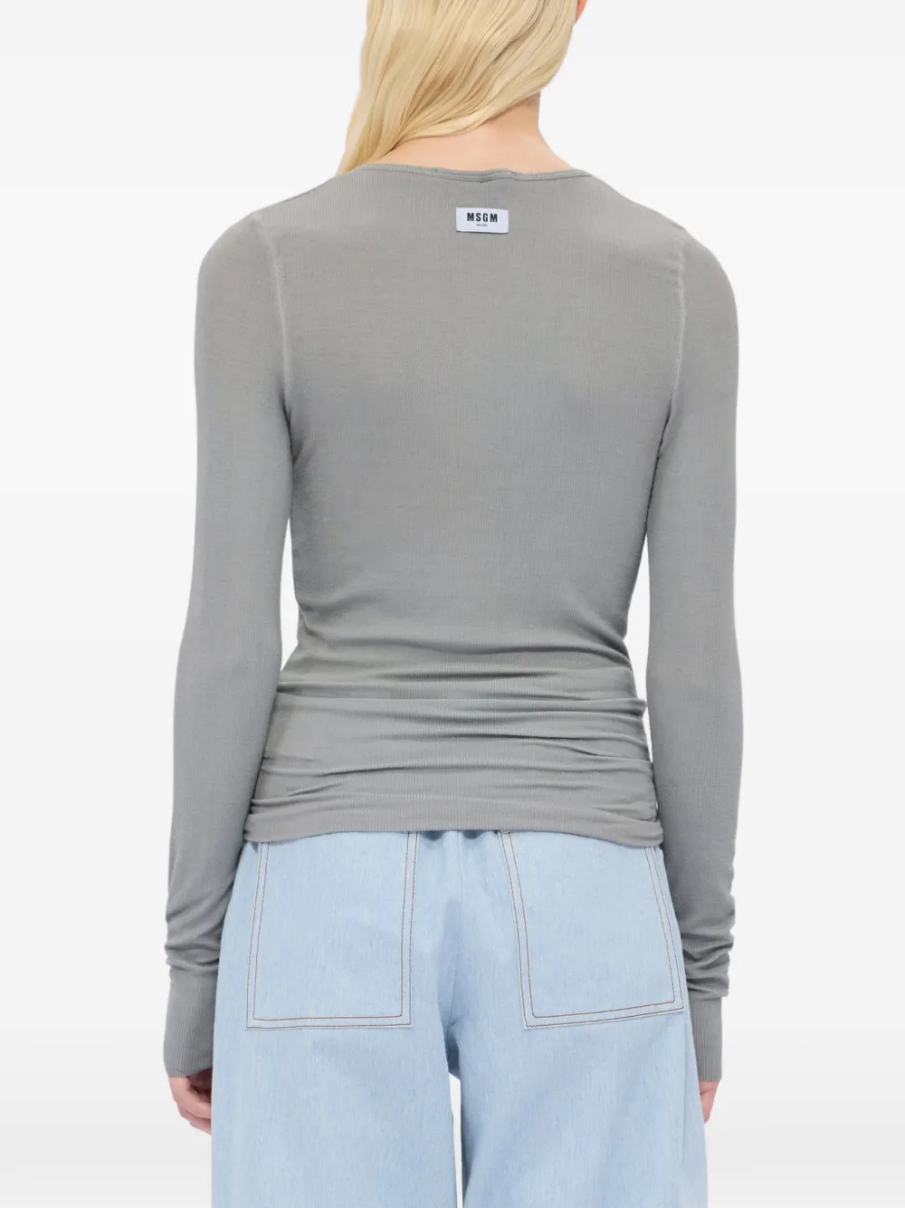 MSGM Top met lange mouwen Grijs