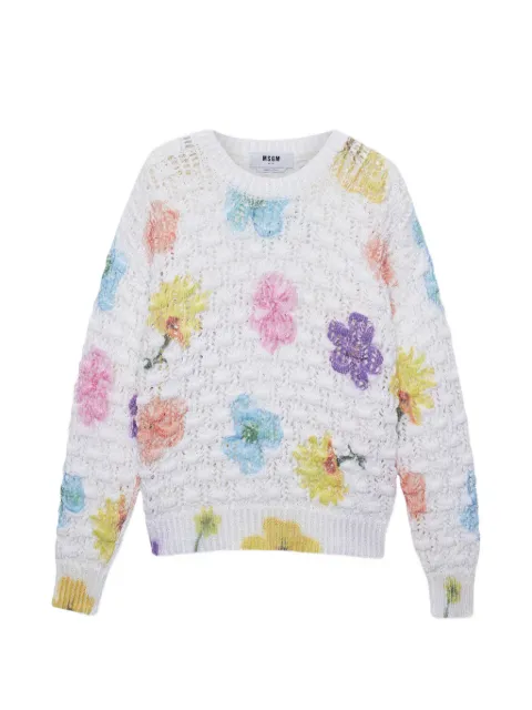 MSGM floral sweater