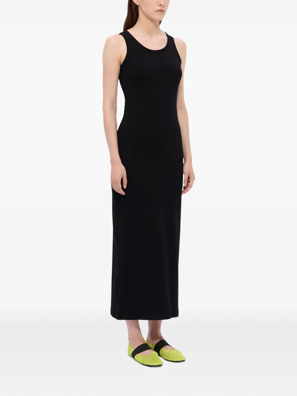 Stud-Detail Midi Dress