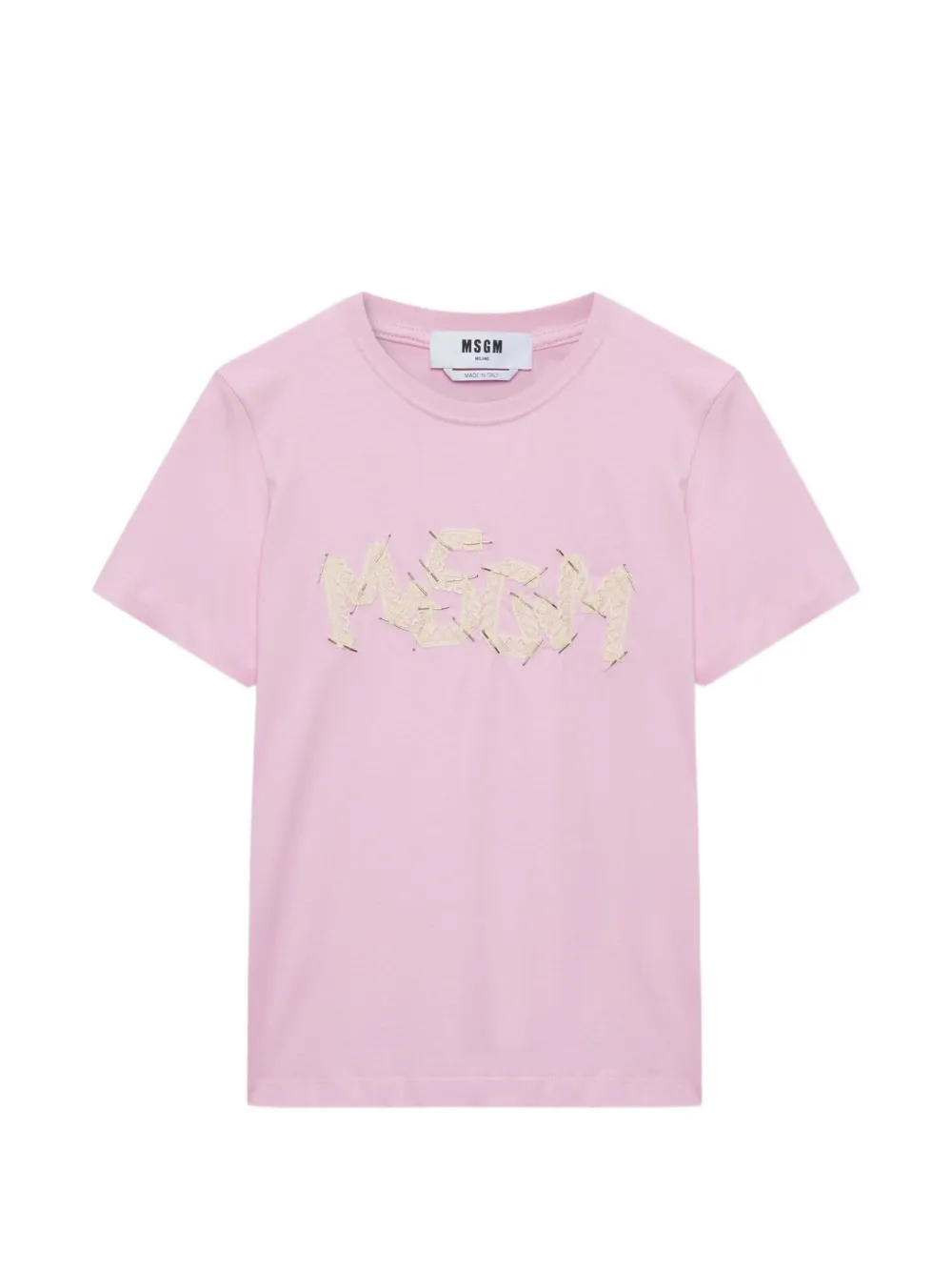 MSGM embellished T-shirt - Rosa
