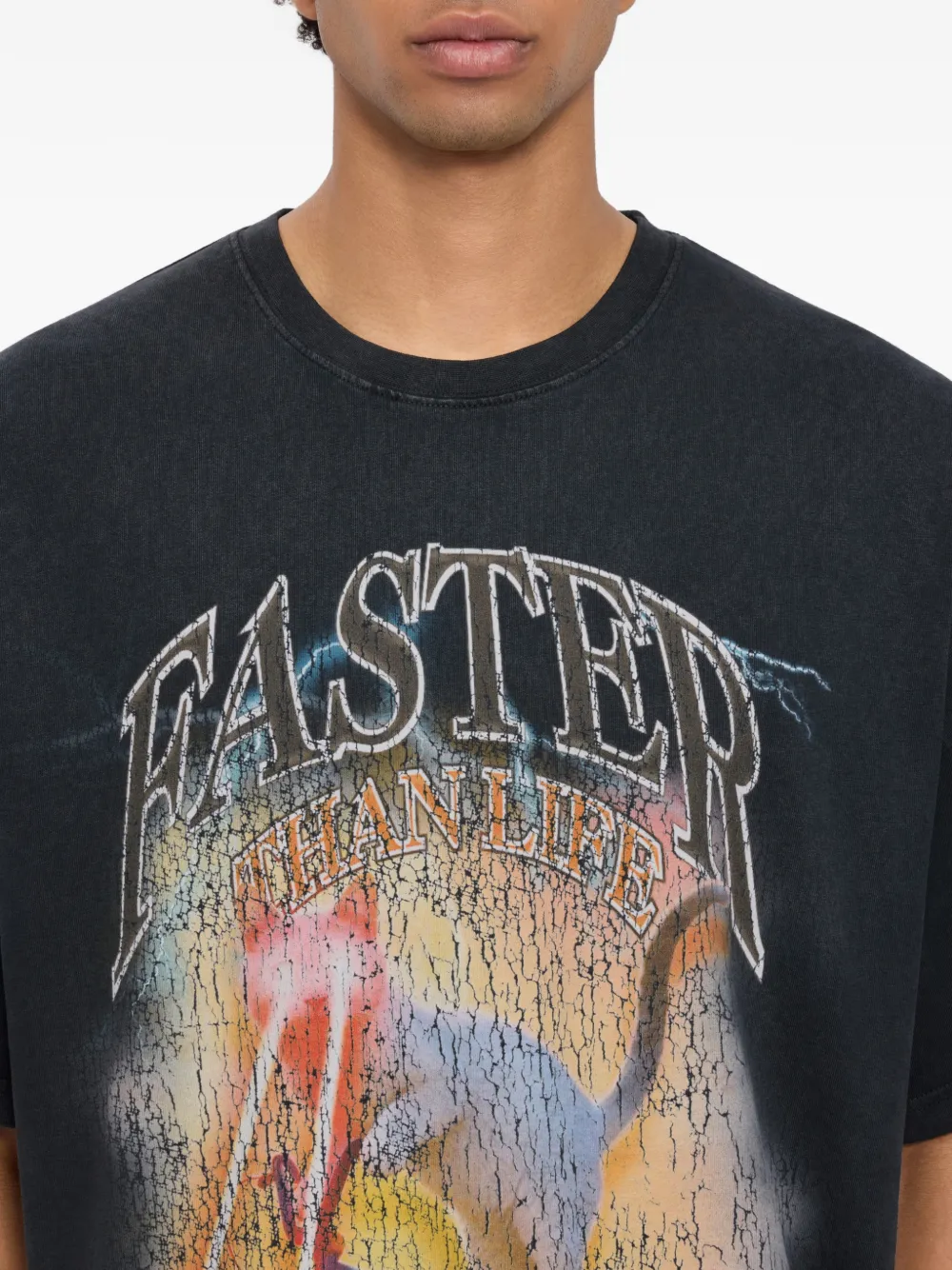 MSGM T-shirt met grafische print Zwart