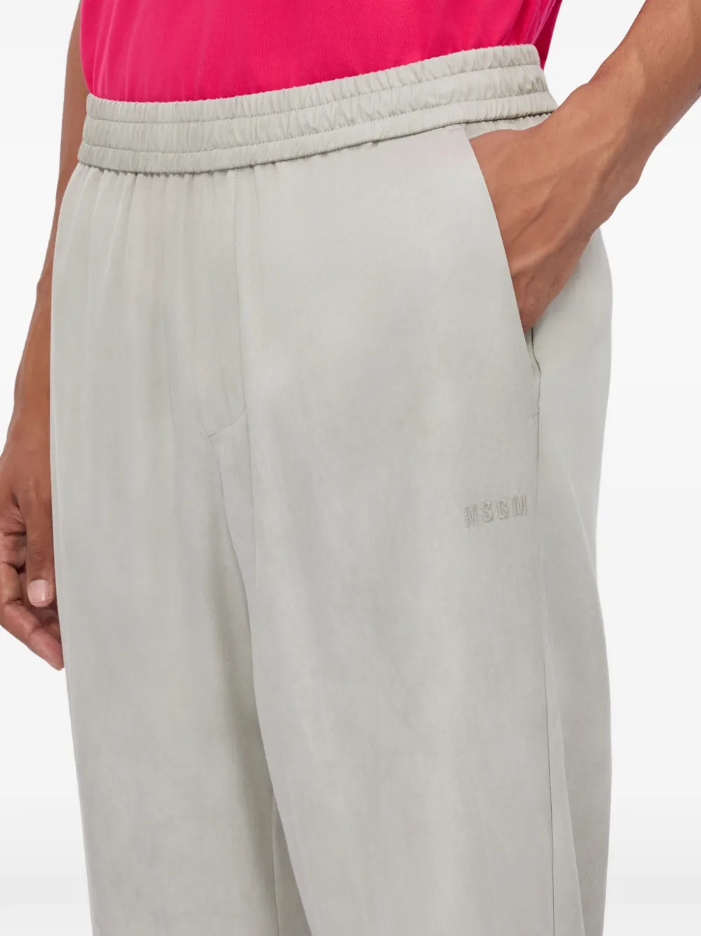 MSGM Trainingsbroek met logoband Grijs