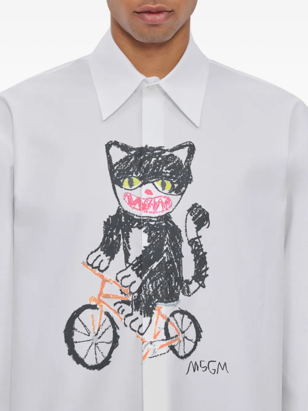 Cat-Print Shirt