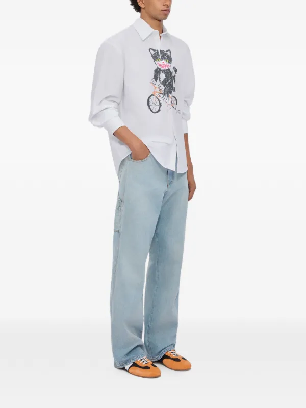 MSGM cat-print Shirt | White | FARFETCH