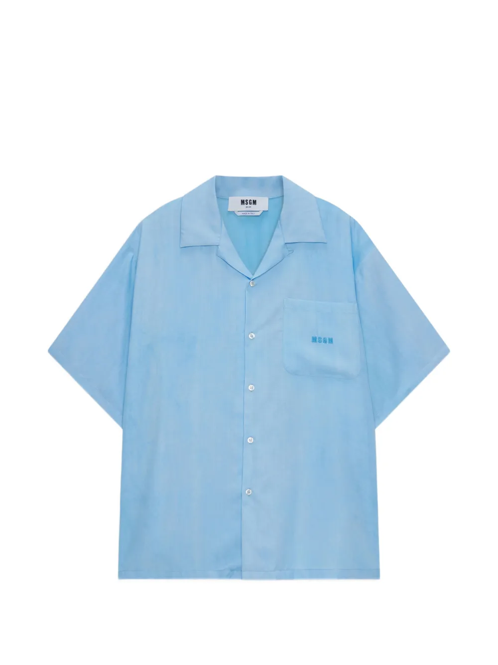 MSGM pocket short-sleeve shirt - Blu