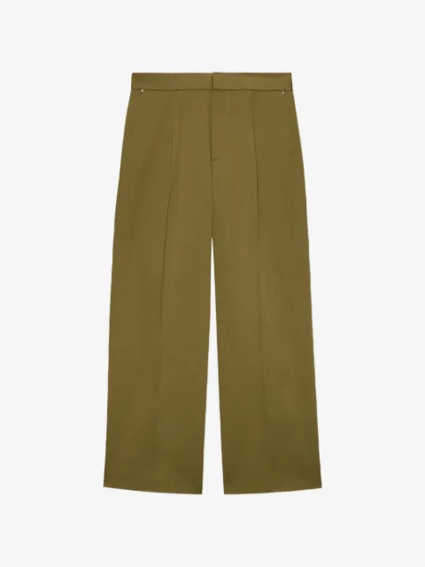 MSGM pleated straight-leg trousers