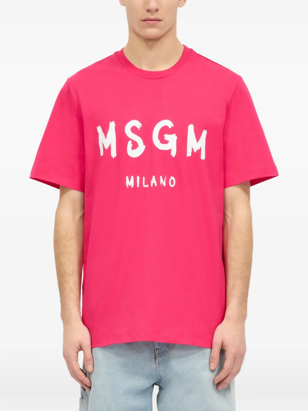 MSGM T-shirt met print Roze
