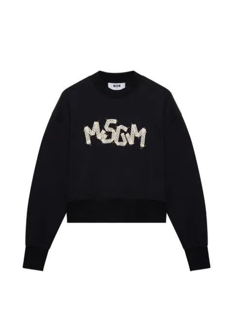 MSGM sudadera con bordado
