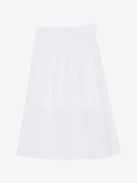 MSGM eyelet midi skirt