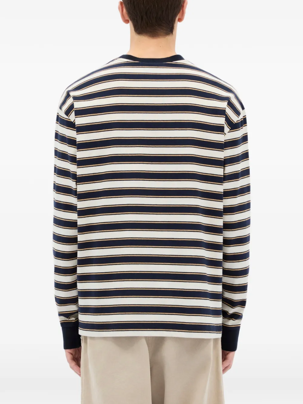 MSGM T-shirt met gestreepte zak Blauw