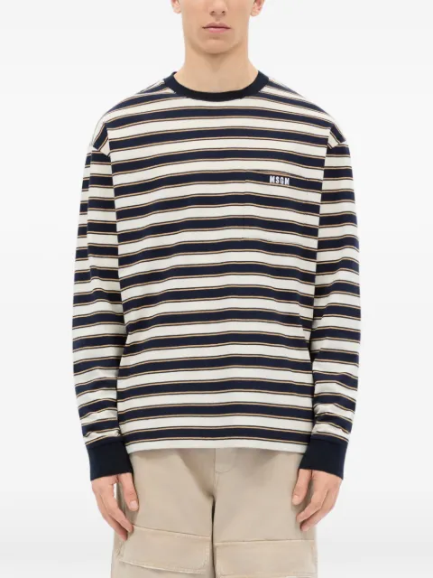 MSGM striped pocket T-shirt