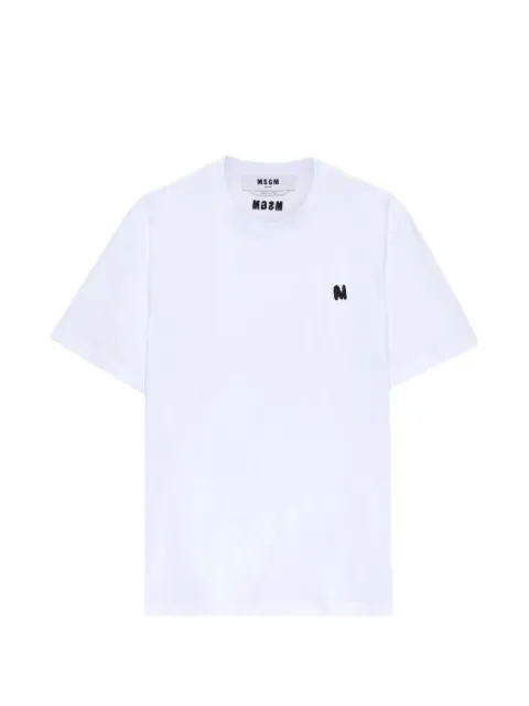 MSGM letter-detail T-shirt