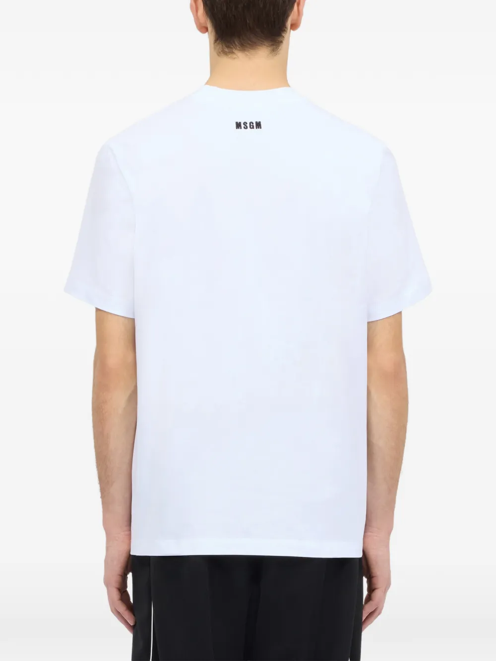 MSGM T-shirt met letterdetail Wit