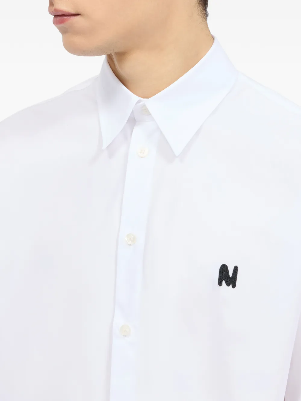 MSGM Overhemd met applicatie Wit