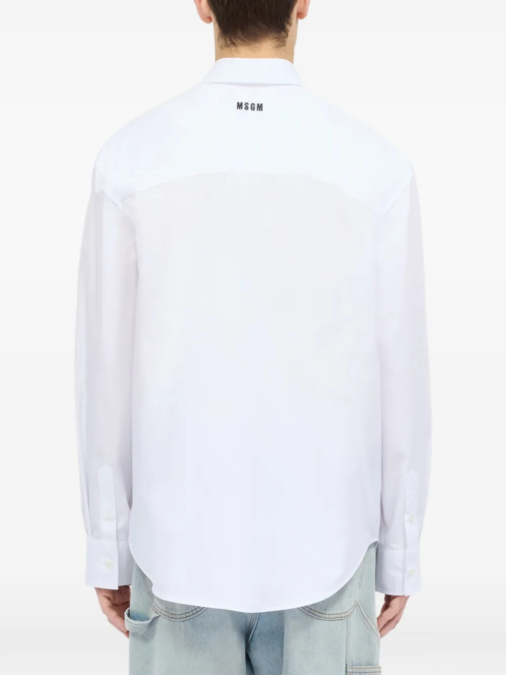 MSGM Overhemd met applicatie Wit