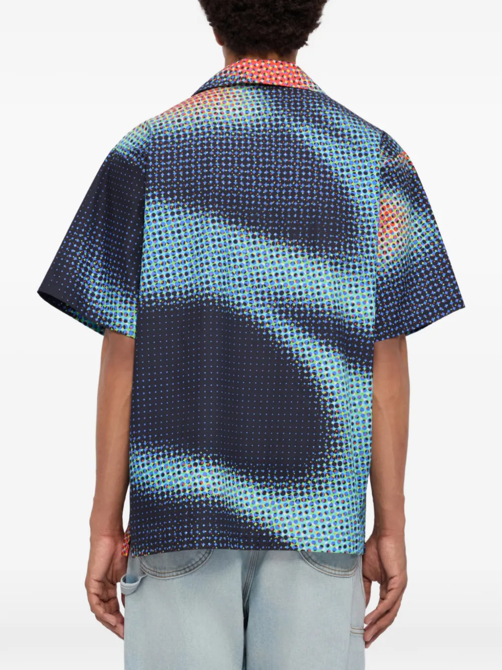 MSGM Overhemd met puntige zak Blauw