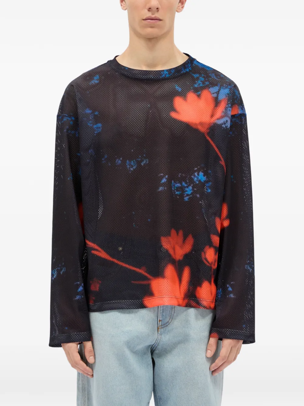  Msgm Floral T-shirt - Black 
