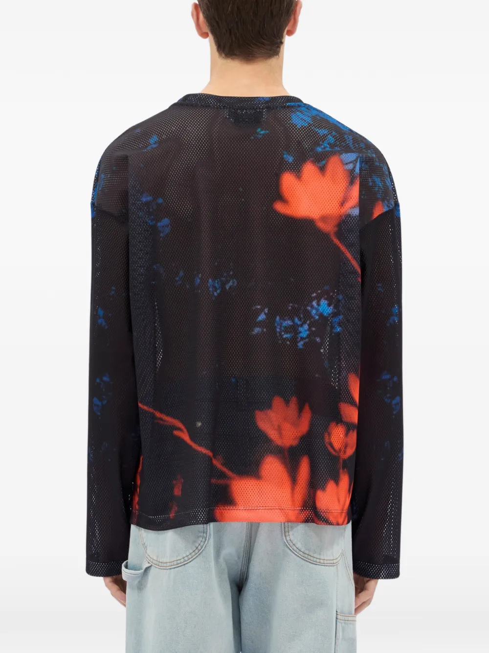 MSGM T-shirt met bloemenprint Zwart