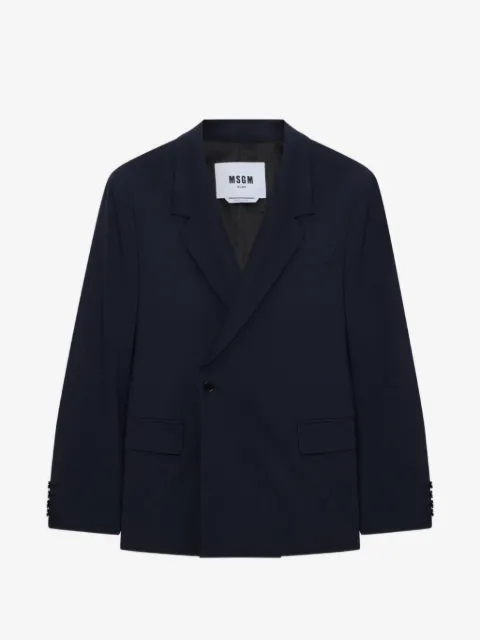 MSGM notched-lapel single-breasted blazer