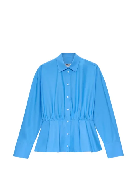 MSGM gathered shirt