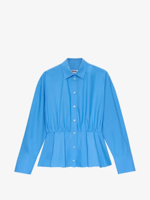 MSGM gathered shirt