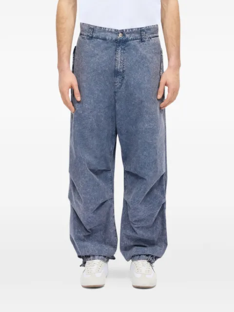 MSGM Weite Jeans mit Acid-Wash-Effekt