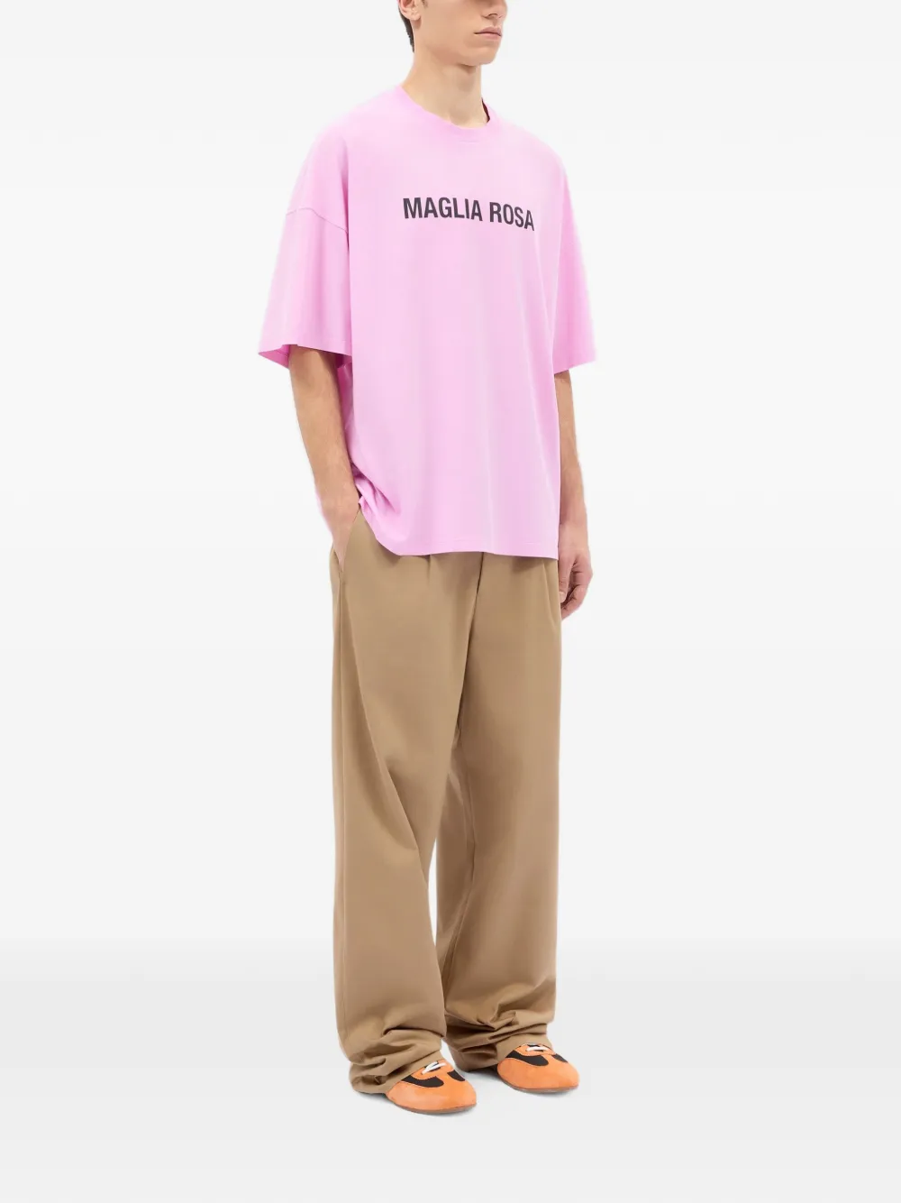  Msgm Pleated Trousers - Brown 
