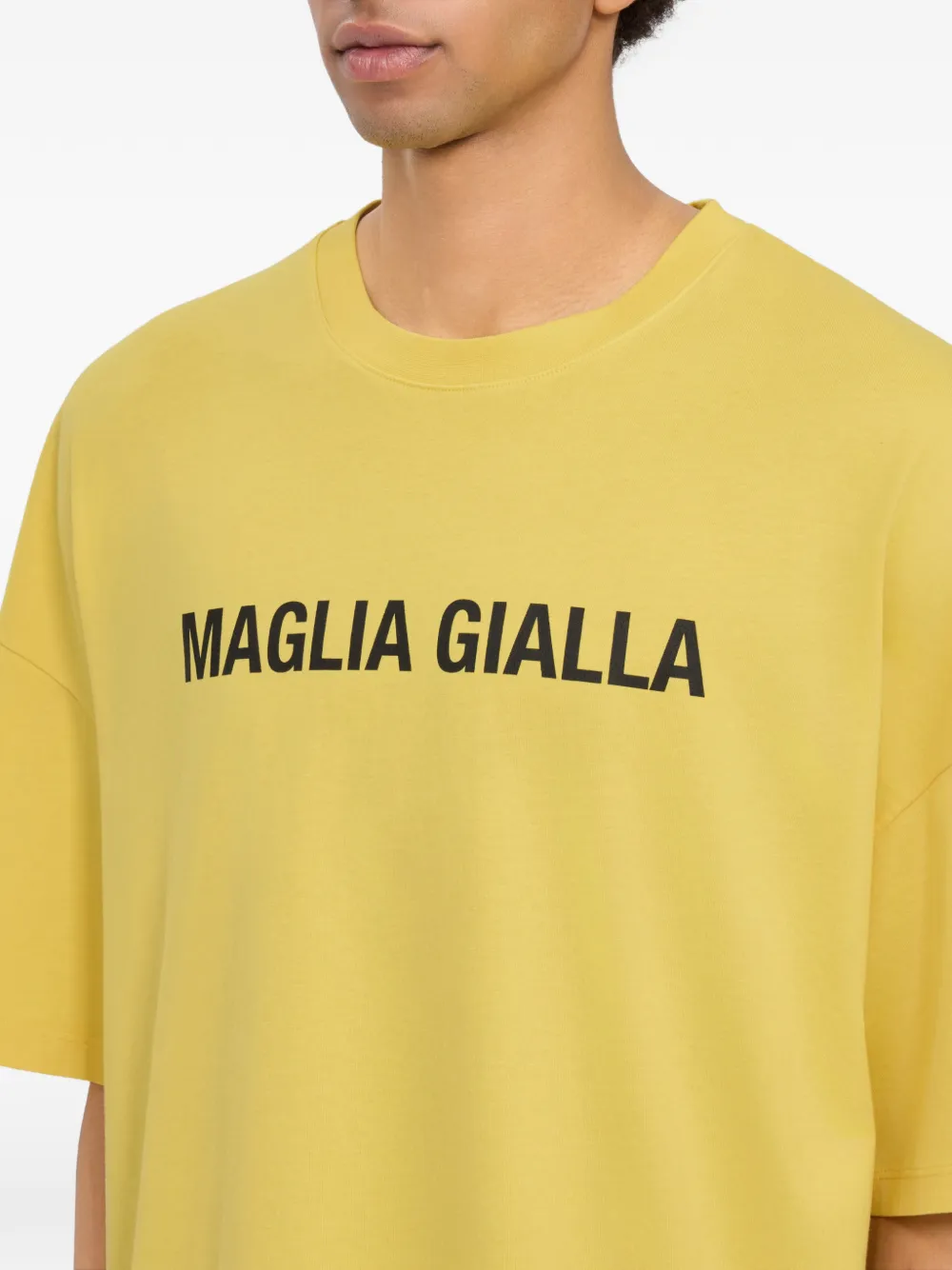 MSGM T-shirt met print Geel