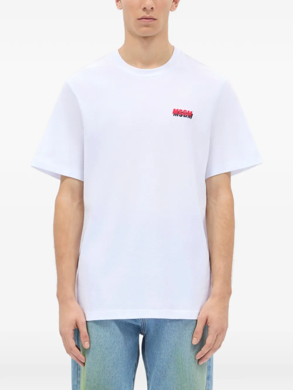 MSGM T-shirt met logoprint Wit