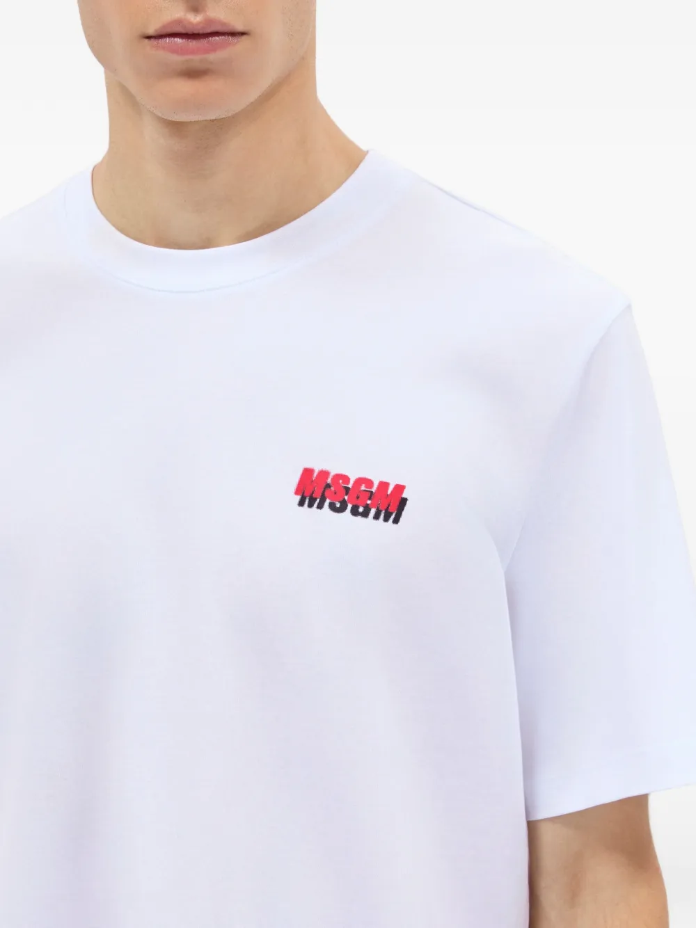 MSGM T-shirt met logoprint Wit