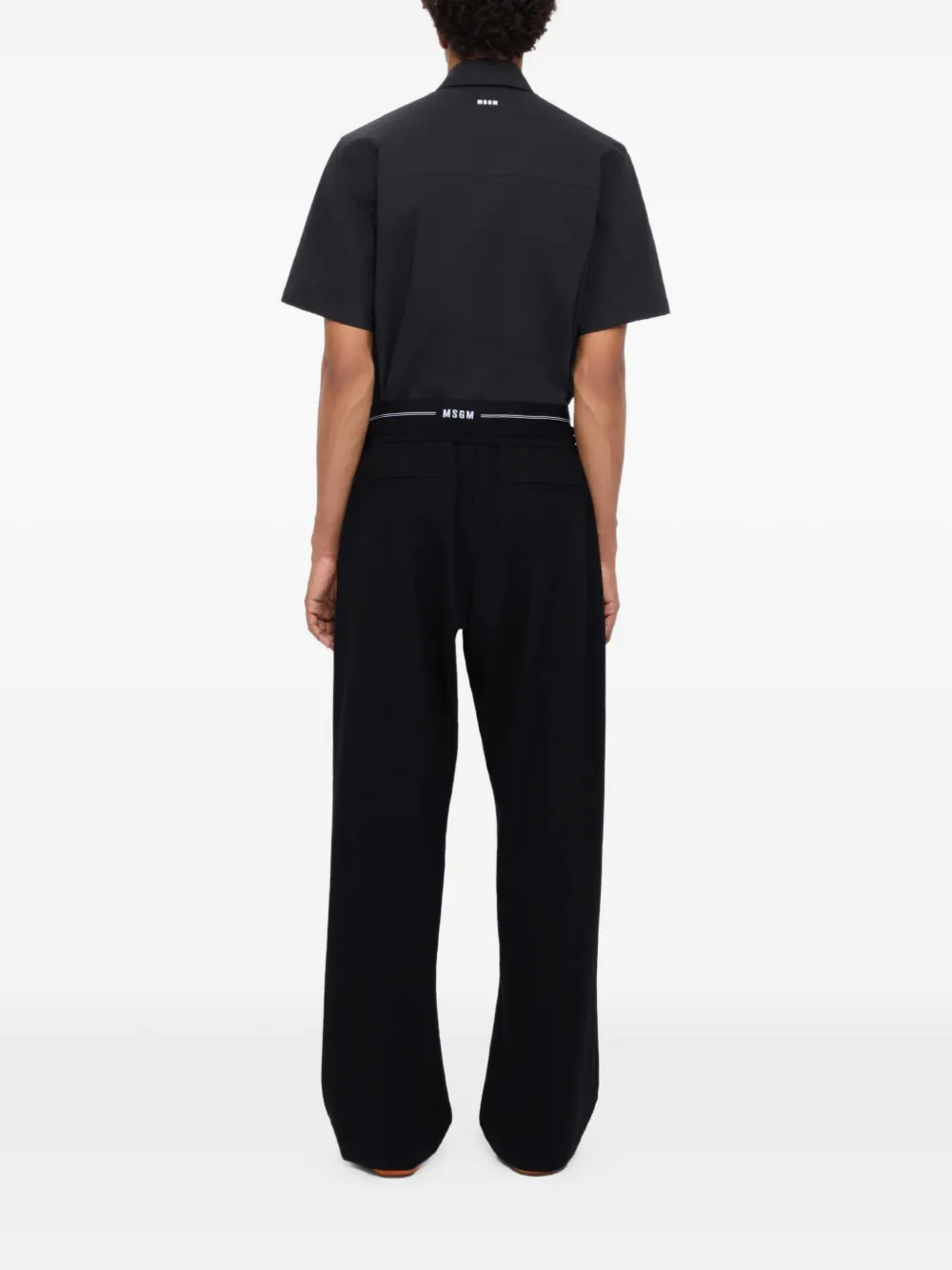 MSGM Broek met trekkoordsluiting Zwart