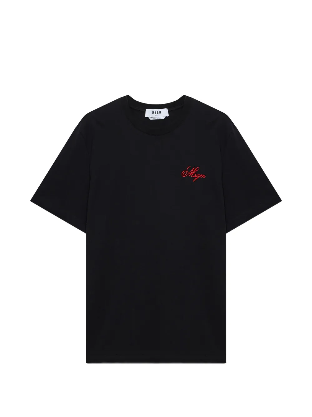 MSGM detail-embroidery T-shirt - Nero