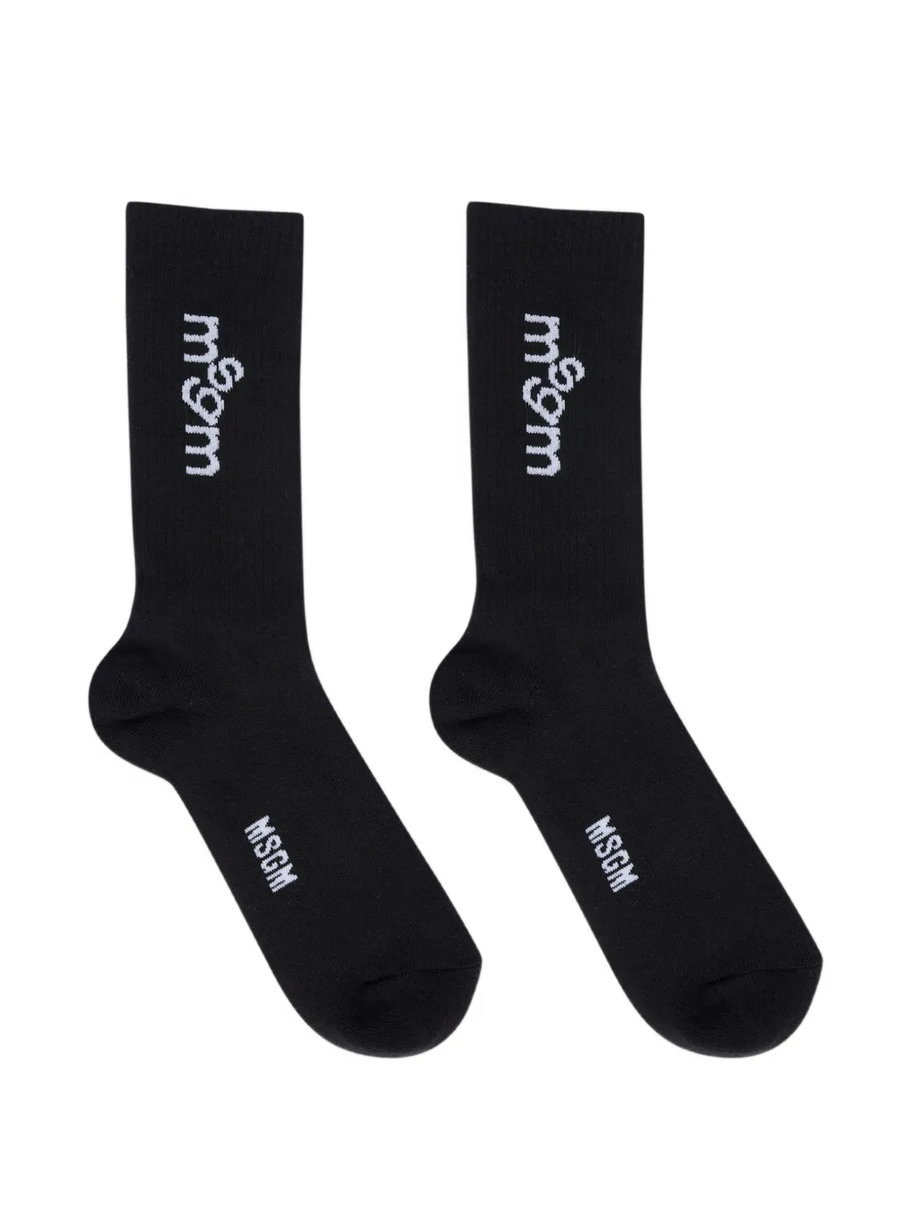 MSGM logo socks - Nero