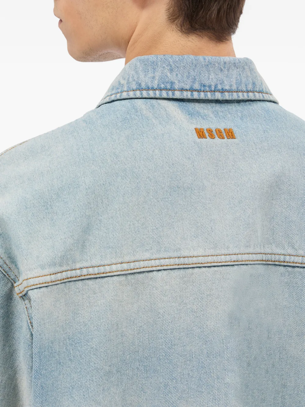 MSGM Overhemd met korte mouwen Blauw