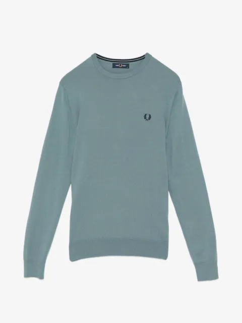 Fred Perry logo-embroidered round neck jumper