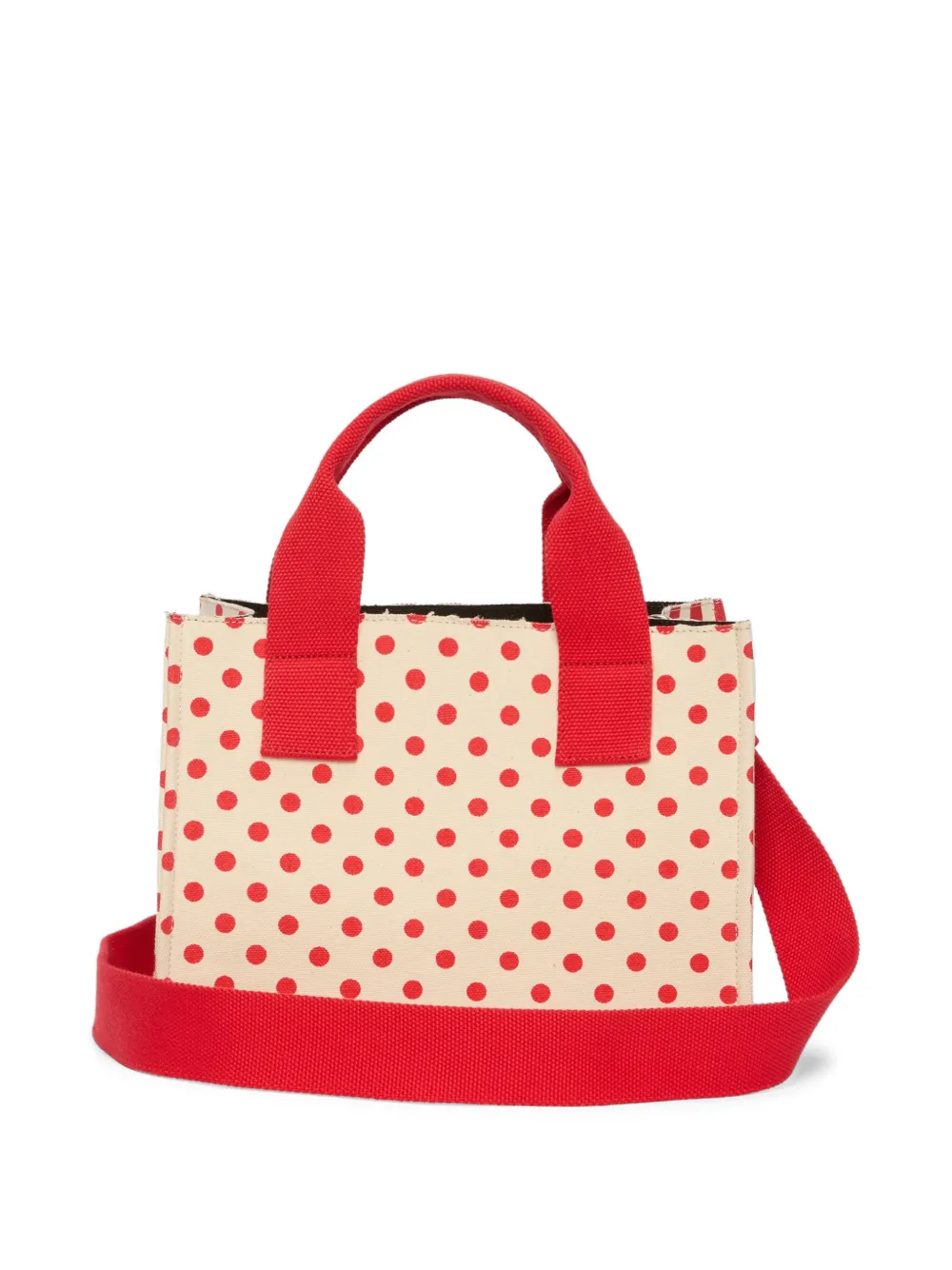 MSGM Gestreepte shopper Rood