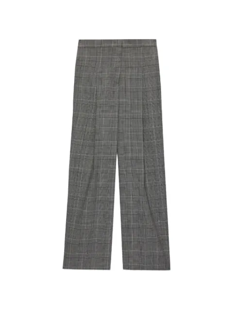 MSGM plaid-pattern wide-leg trousers