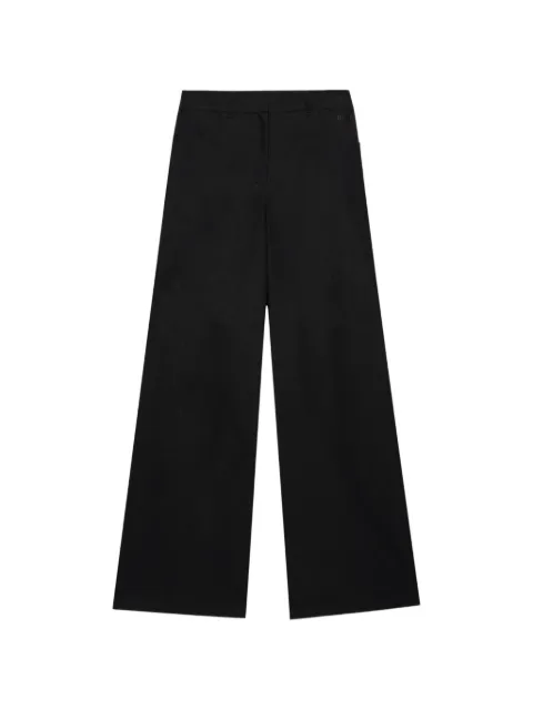 MSGM logo-print wide-leg trousers