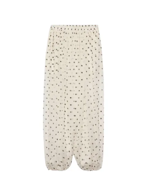 MSGM pantalones con estampado de lunares