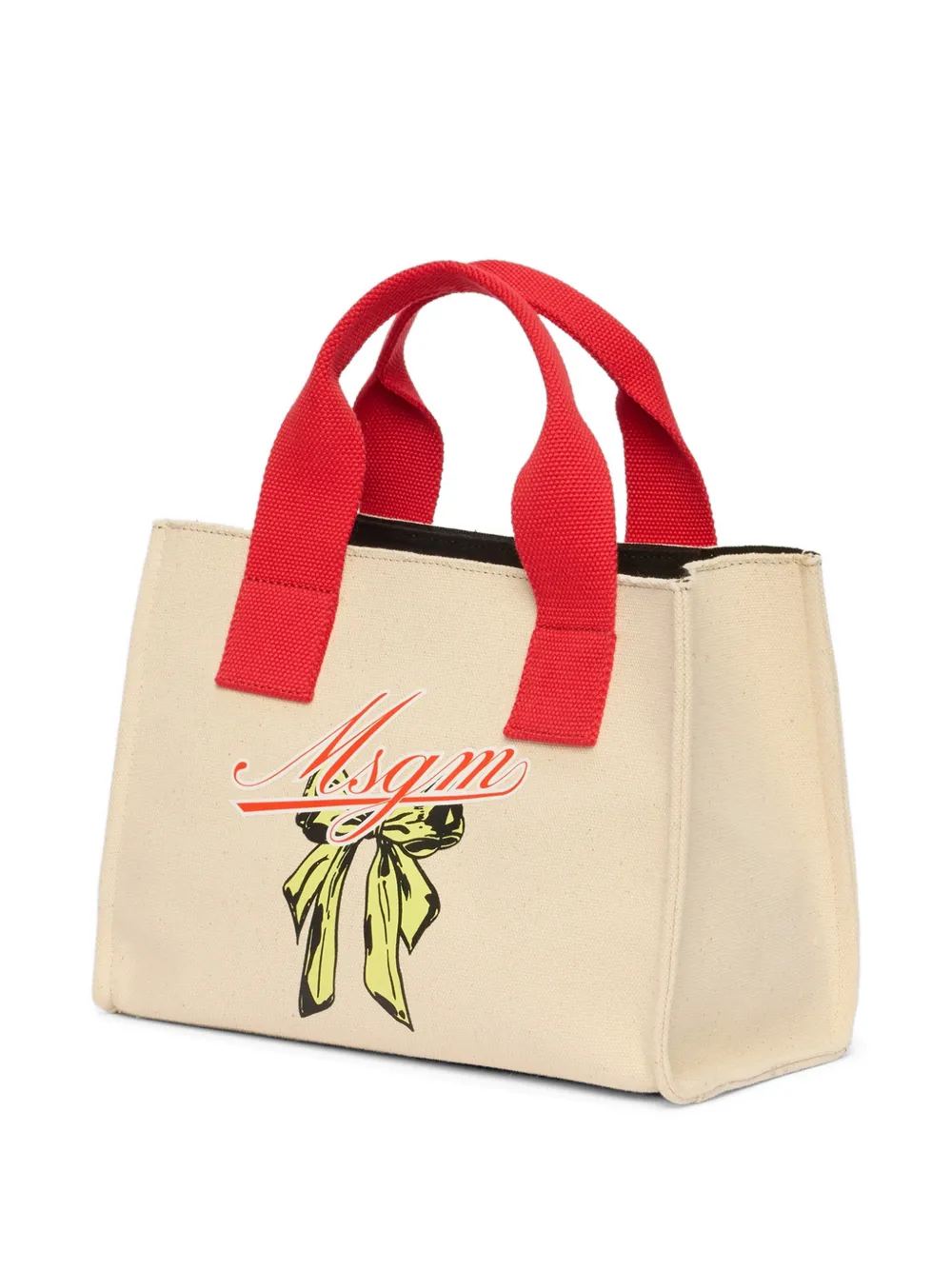 MSGM Shopper met logodetail Beige