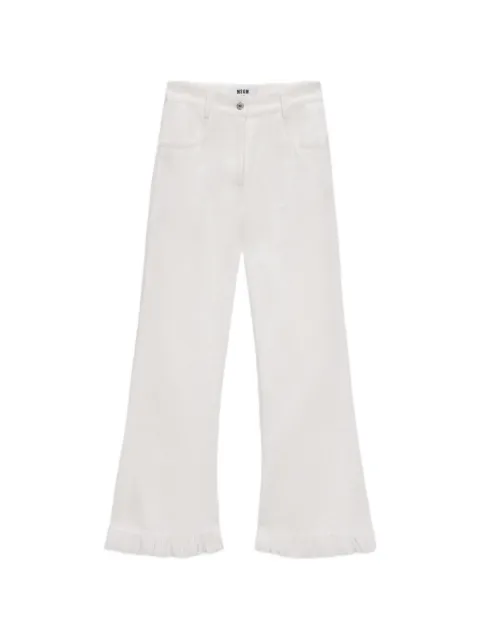 MSGM fringed-detail trousers