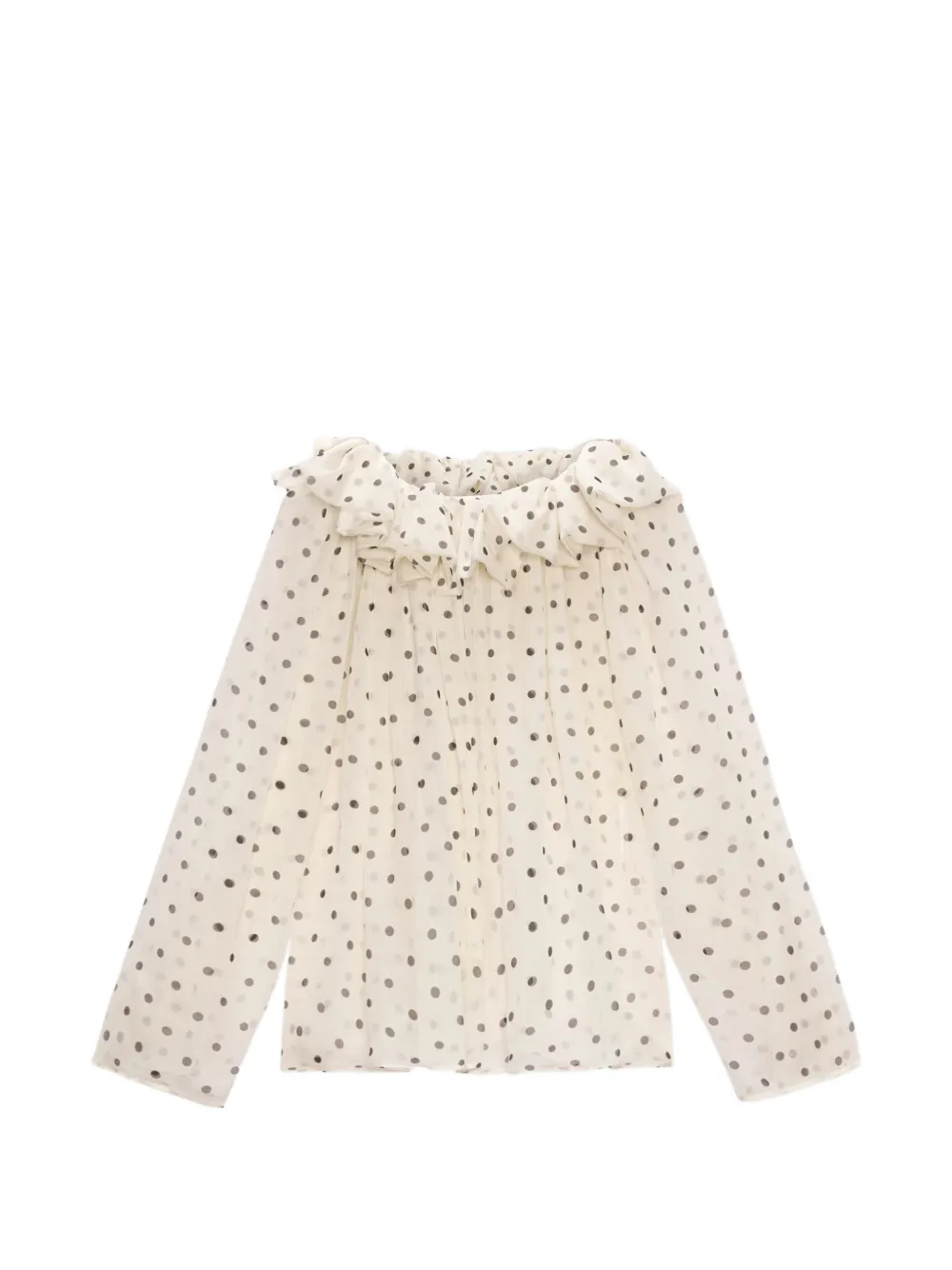 MSGM Blusa con ruches - Toni neutri