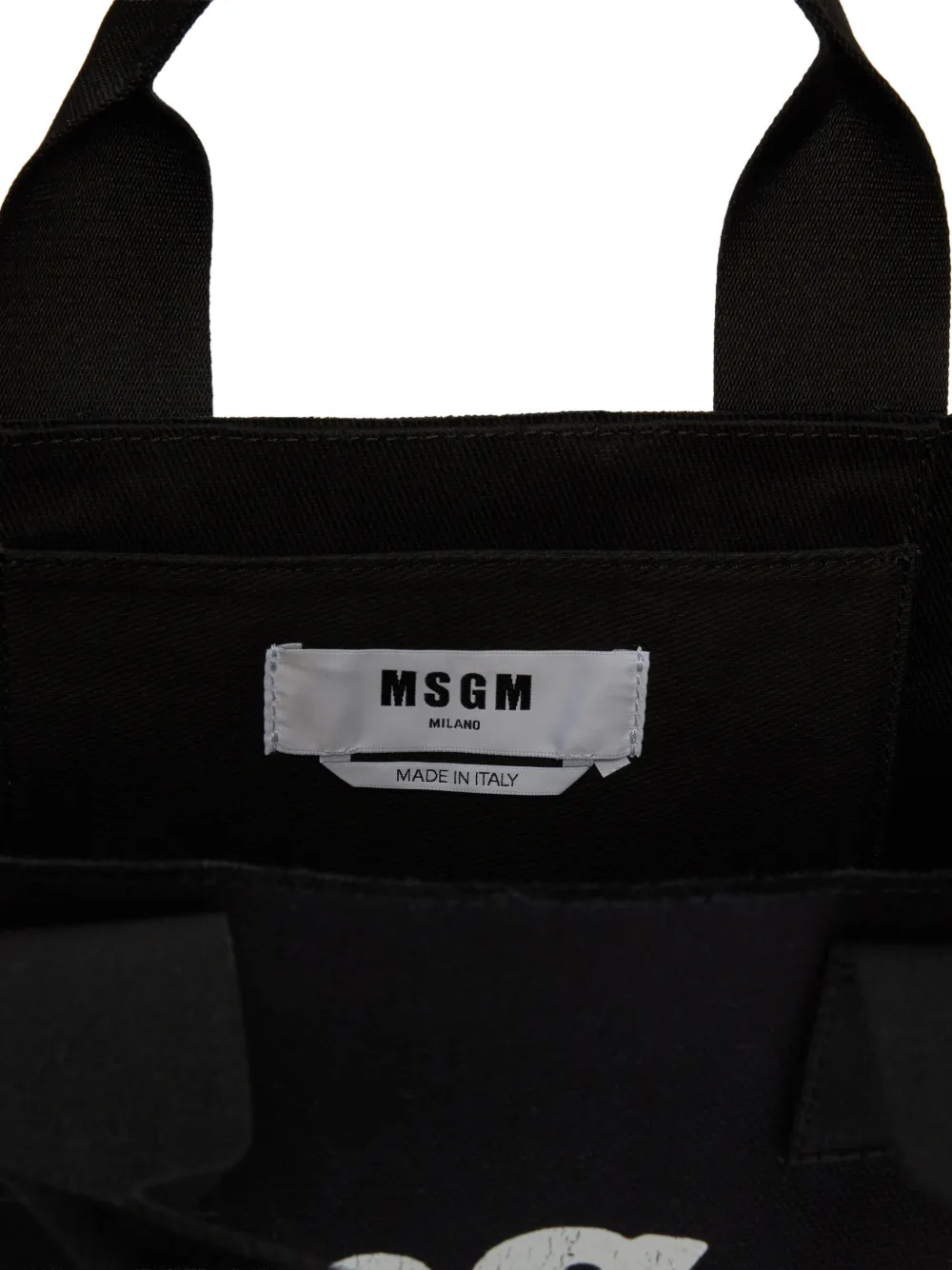 MSGM Shopper met hartprint Zwart