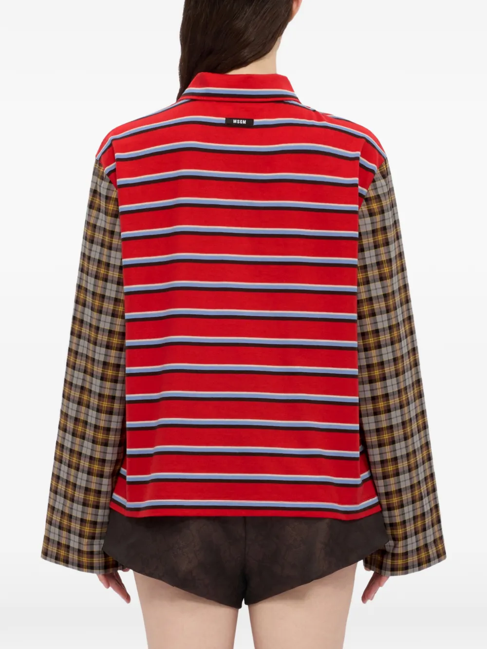 MSGM Gestreept poloshirt Rood
